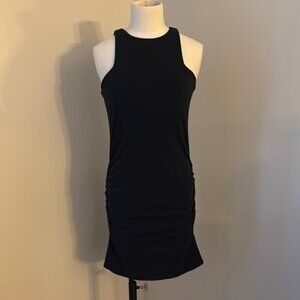 Victoria' Secret Black Sleeveless Bodycon Dress with Ruching at Sides Sz S